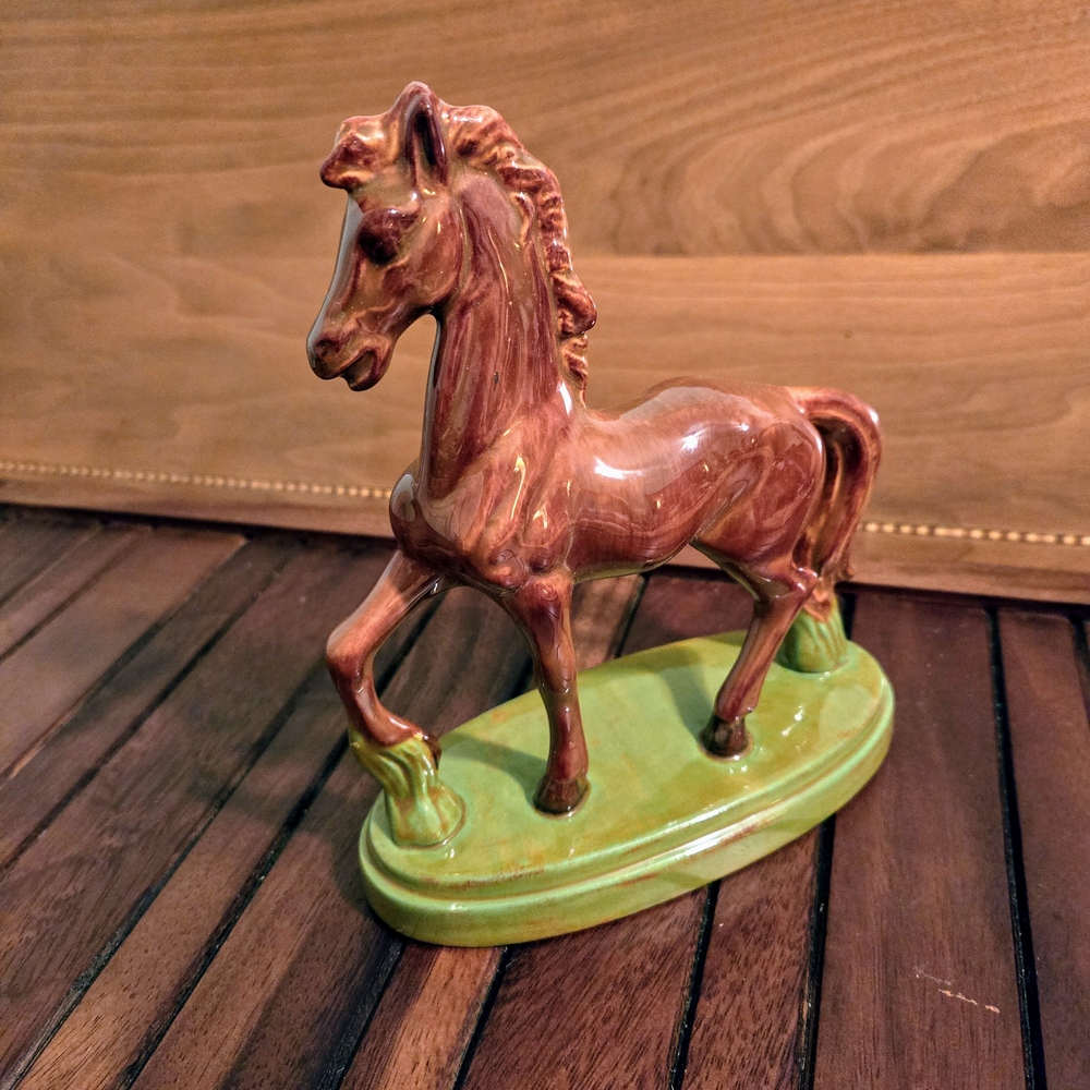Vintage Handcrafted Ceramic Horse Signed 1977 - Picture 2 of 3